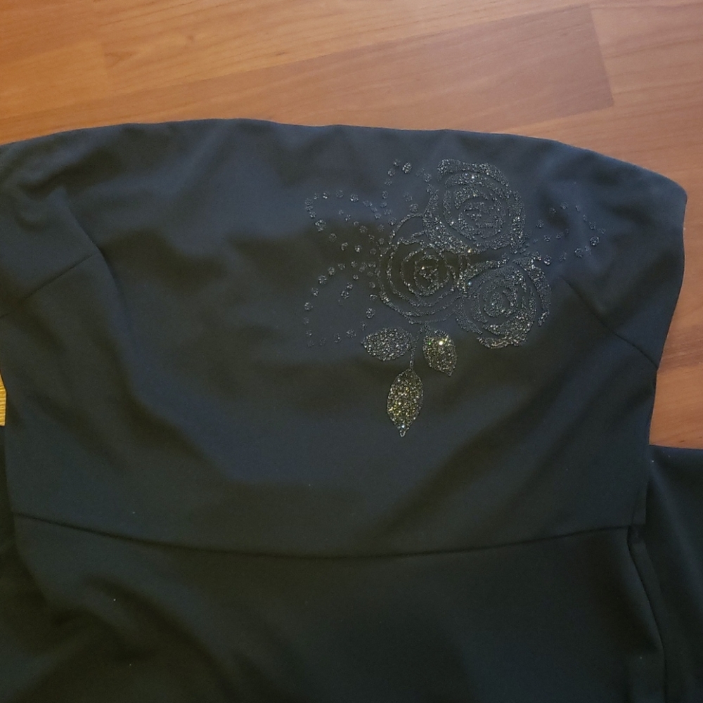 Express Black Strapless Cocktail dress